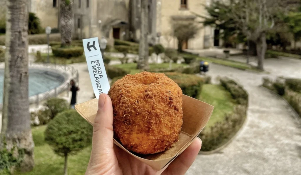 arancina spada e melanzana