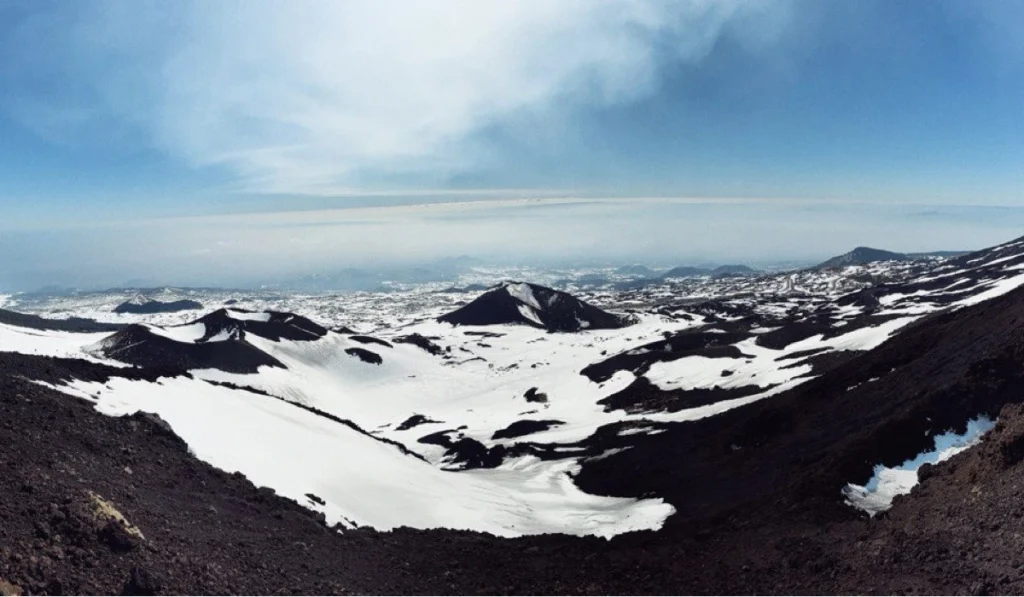Etna con neve