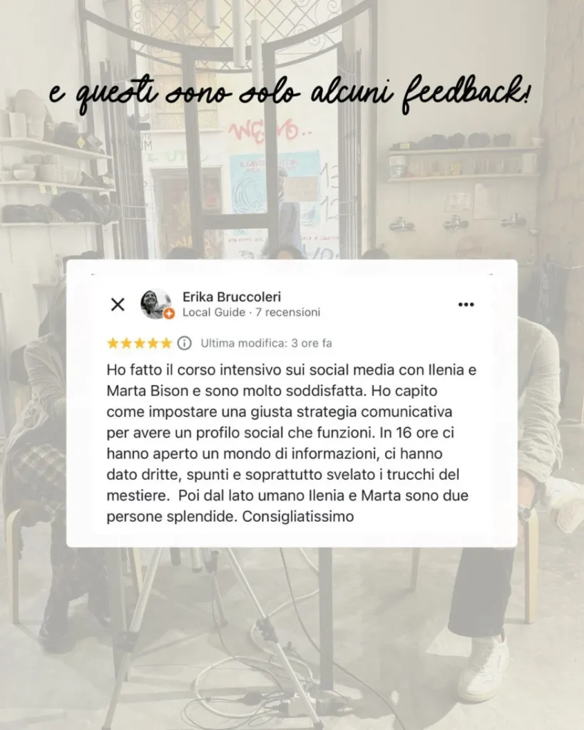 recensione corso social media