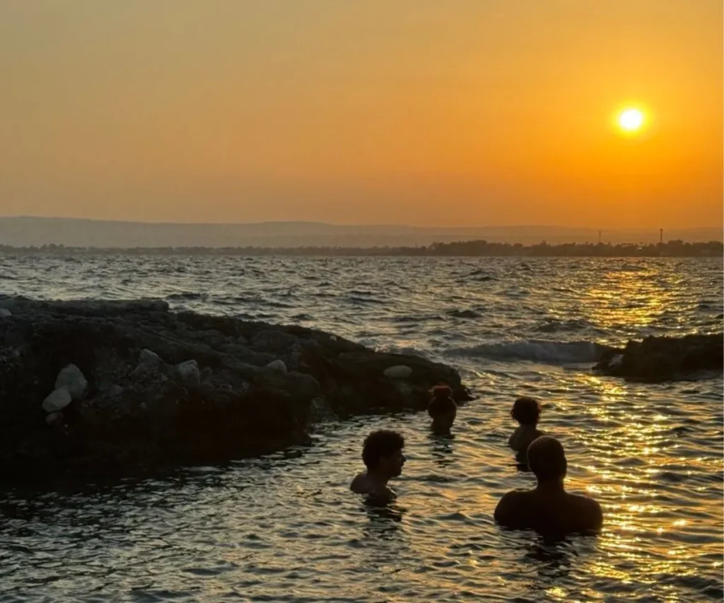 bagno al tramonto