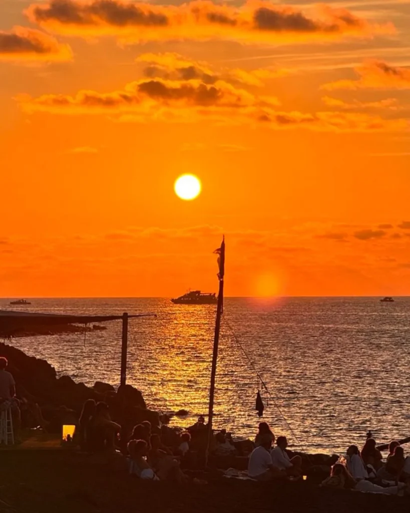 foto stromboli al tramonto