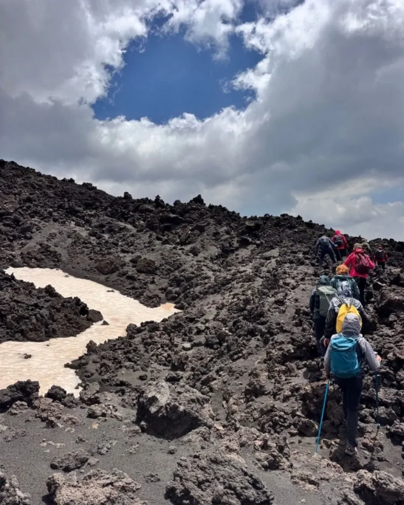 trekking etna